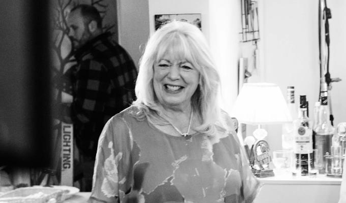 Alison Steadman behind the scenes