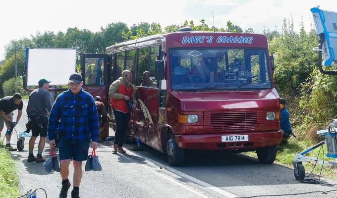 Gavin & Stacey crew prepare Dave's Coach