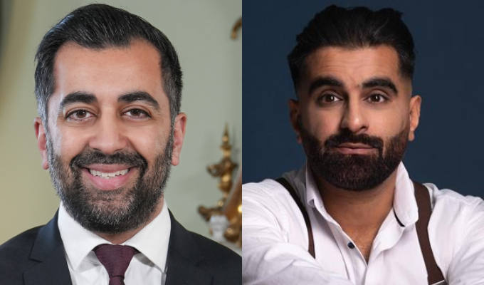 Humza Yousaf puts his sense of humour to the Tezt | Former First Minister spotted at stand-up gig