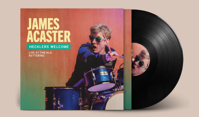 James Acaster releases Hecklers Welcome on vinyl | Limited edition of 1,000 LPs, priced £36 each