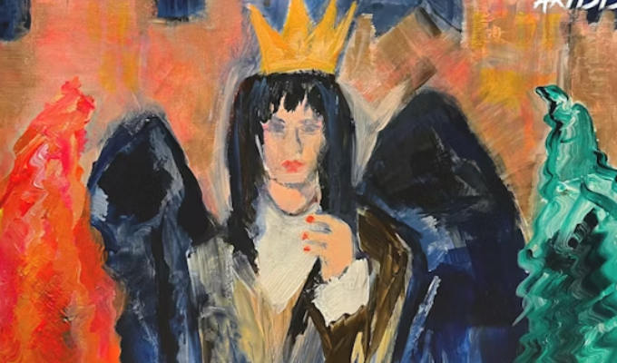 McGarth's painting of Claudia Winkleman hosting The Traitors